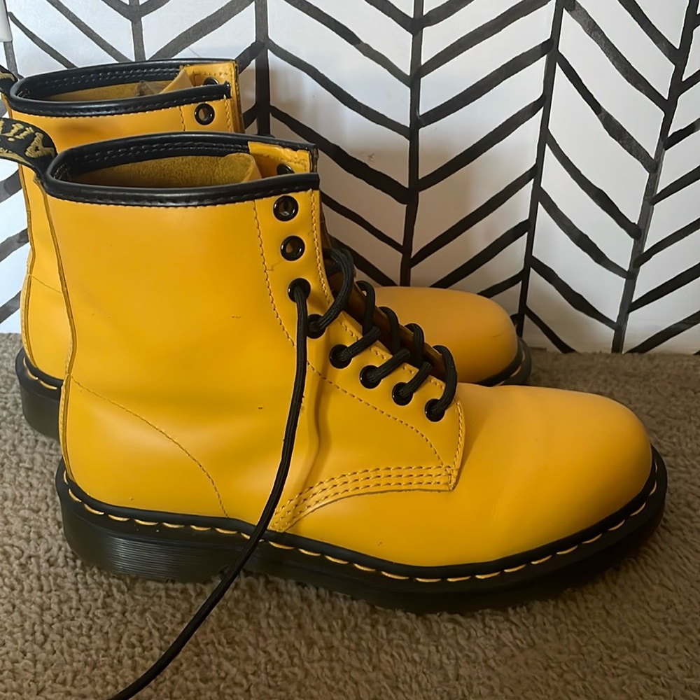 Yellow Dr.Martens 1460 Boot